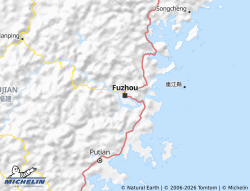 MICHELIN Fujian map - ViaMichelin