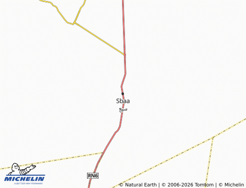 Carte MICHELIN Sbaa - ViaMichelin