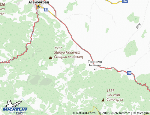 Mapa MICHELIN Gornoslav - ViaMichelin