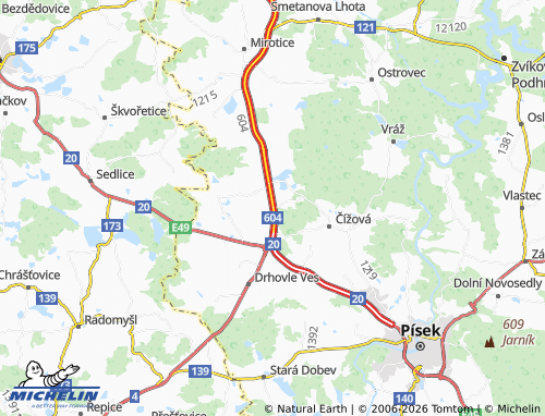 Mapa MICHELIN Předotice - ViaMichelin