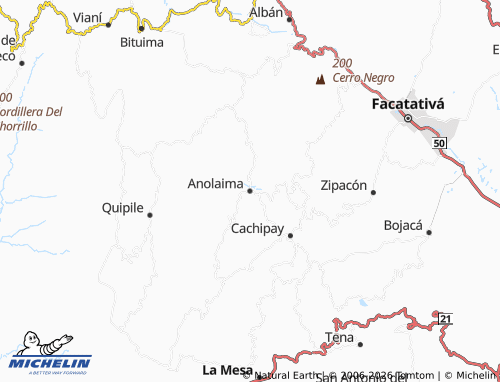 Mappa MICHELIN Anolaima - ViaMichelin