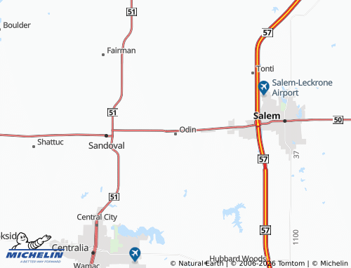 Mapa MICHELIN Odin - ViaMichelin