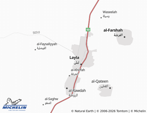 MICHELIN-Landkarte al-'Idha'ah - ViaMichelin