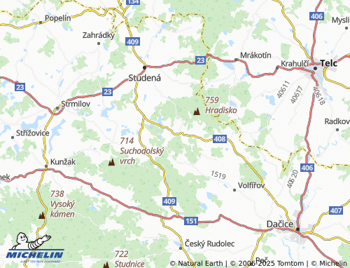 MICHELIN Brandlín map - ViaMichelin