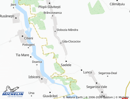 Mapa MICHELIN Uda-Paciurea - ViaMichelin