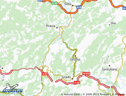 MICHELIN San Tisu map - ViaMichelin