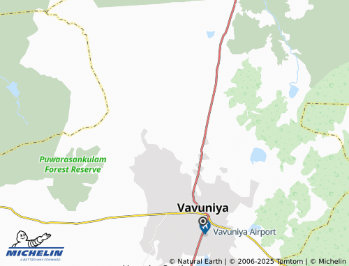 MICHELIN Paranaddakal map - ViaMichelin