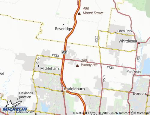MICHELIN Donnybrook map - ViaMichelin