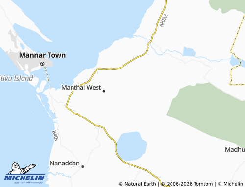 Mappa MICHELIN Andankulam - ViaMichelin