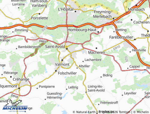 MICHELIN Boudin map - ViaMichelin