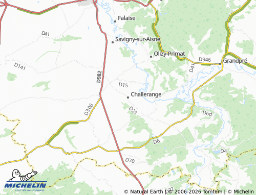 Mapa MICHELIN Challerange - ViaMichelin