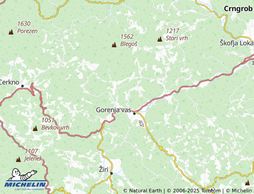 MICHELIN Hlavče Njive map - ViaMichelin