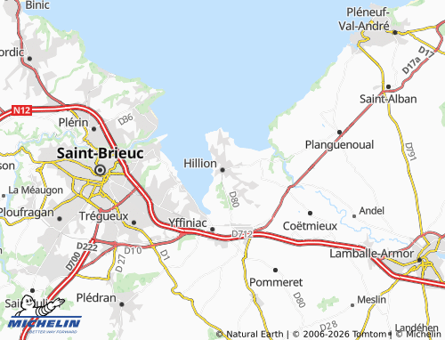 Mappa MICHELIN Hillion - ViaMichelin