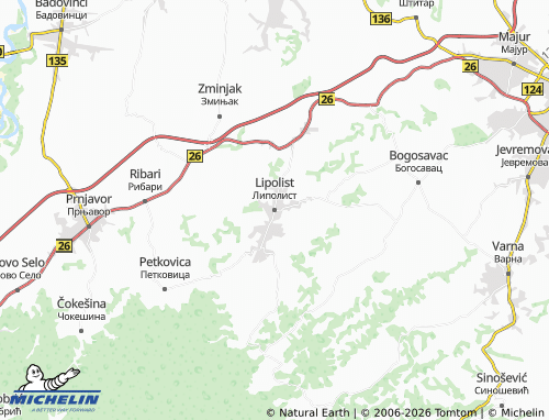 Mapa MICHELIN Lipolist - ViaMichelin