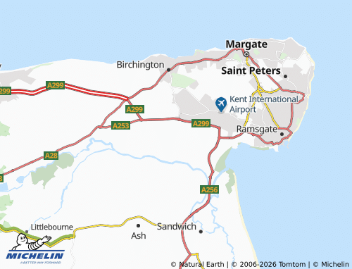 MICHELIN Minster map - ViaMichelin