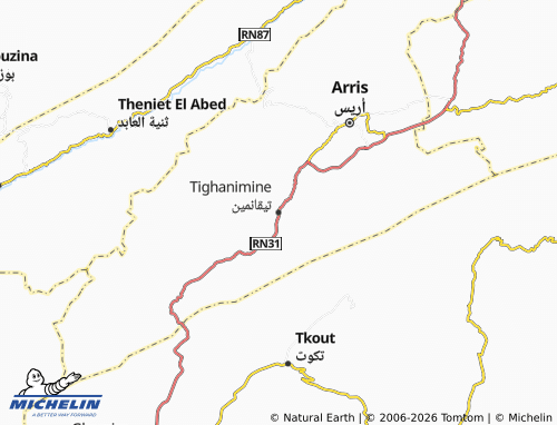 Mapa MICHELIN Teeqanmeen - ViaMichelin