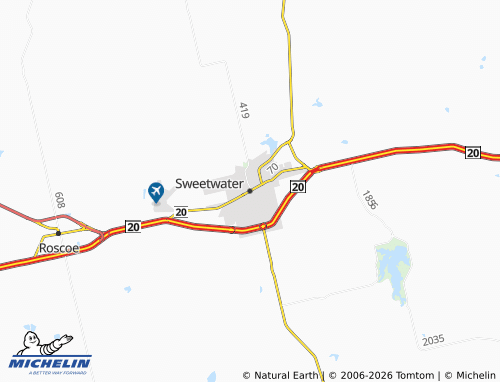 Mappa MICHELIN Sweetwater - ViaMichelin