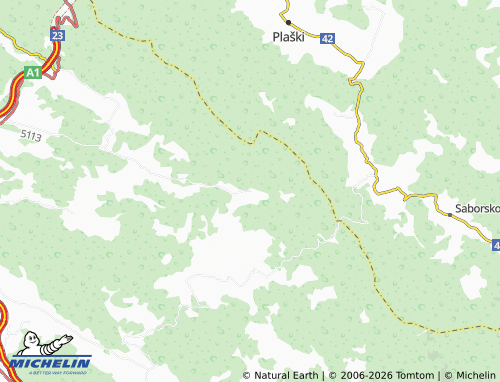 Mapa MICHELIN Glibodol - ViaMichelin