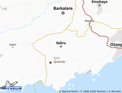 MICHELIN Ndiru map - ViaMichelin