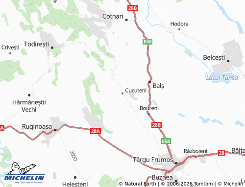 MICHELIN Cucuteni map - ViaMichelin