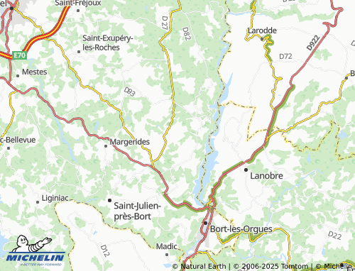 Carte MICHELIN Mézeyrat - ViaMichelin