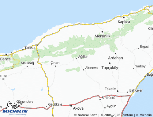 Carte MICHELIN Ağıllar - ViaMichelin