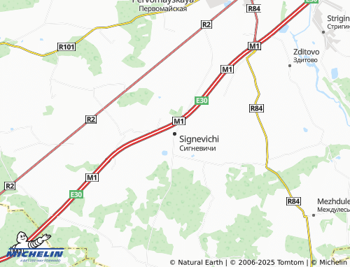 MICHELIN Signevichi map - ViaMichelin