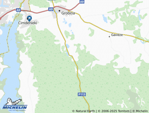 MICHELIN Dubeņi map - ViaMichelin