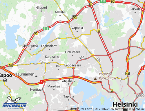 Carte MICHELIN Lintuvaara - ViaMichelin
