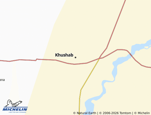 MICHELIN Khushab map - ViaMichelin