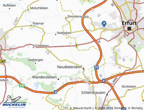 MICHELIN-Landkarte Kleinrettbach - ViaMichelin
