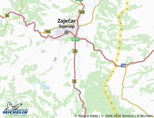 Mapa MICHELIN Grljan - ViaMichelin