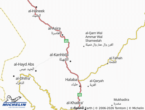 MICHELIN-Landkarte Al al-Asfa' - ViaMichelin