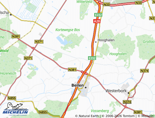 MICHELIN Hijken map - ViaMichelin