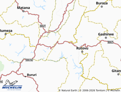 Mappa MICHELIN Kabuye - ViaMichelin