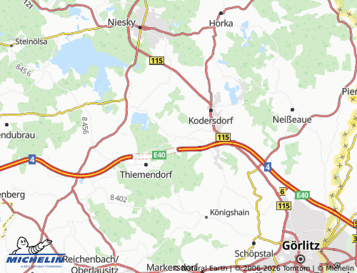 MICHELIN Wiesa map - ViaMichelin