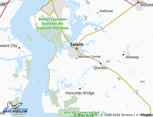 Mappa MICHELIN Moores Corner - ViaMichelin