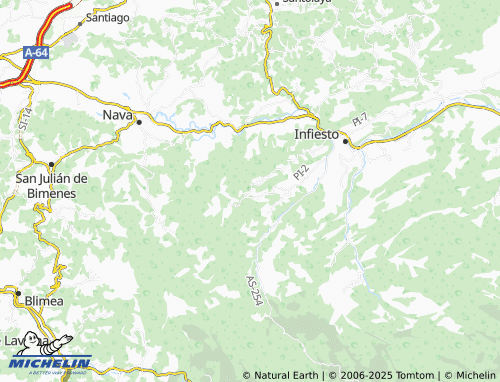 MICHELIN Maza (Santa Ana) map - ViaMichelin