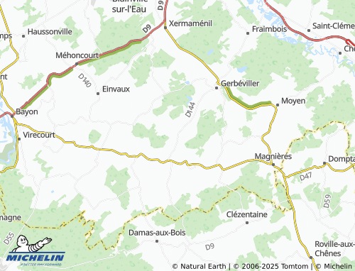 Carte MICHELIN Remenoville - ViaMichelin