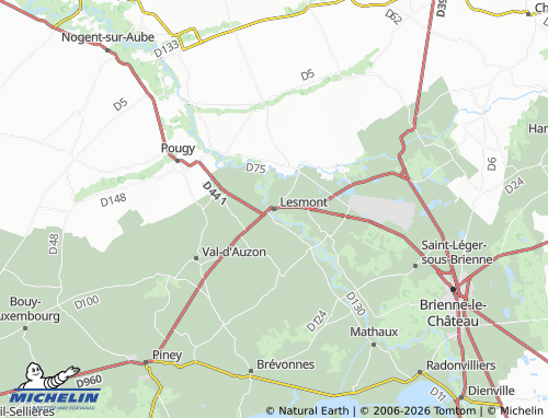 Mappa MICHELIN Lesmont - ViaMichelin