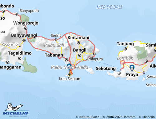 MICHELIN-Landkarte Gianyar - ViaMichelin