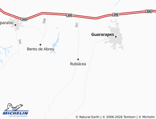 Carte MICHELIN Rubiácea - ViaMichelin