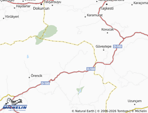 MICHELIN Akçaalan map - ViaMichelin