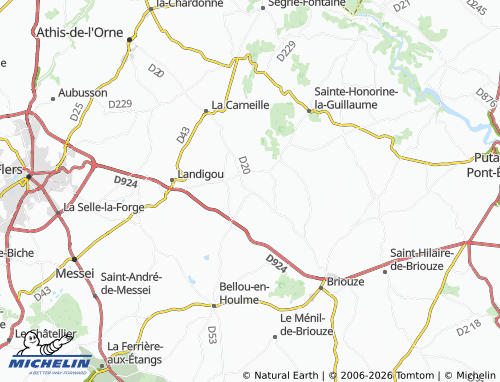 MICHELIN Sainte-Opportune map - ViaMichelin