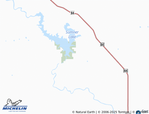 MICHELIN Lake Sumner map - ViaMichelin