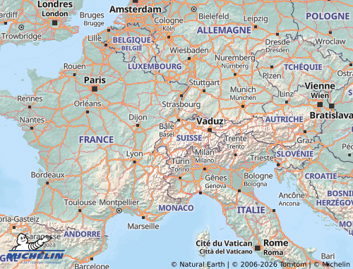 Mappa MICHELIN Svizzera - ViaMichelin