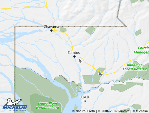 MICHELIN Zambezi map - ViaMichelin