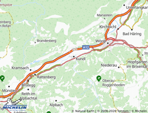 MICHELIN Kundl map - ViaMichelin