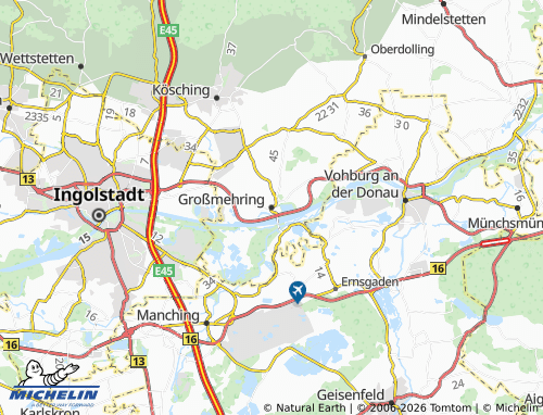 Mappa MICHELIN Großmehring - ViaMichelin