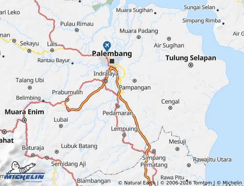 Mappa MICHELIN Ogan Komering Ilir - ViaMichelin